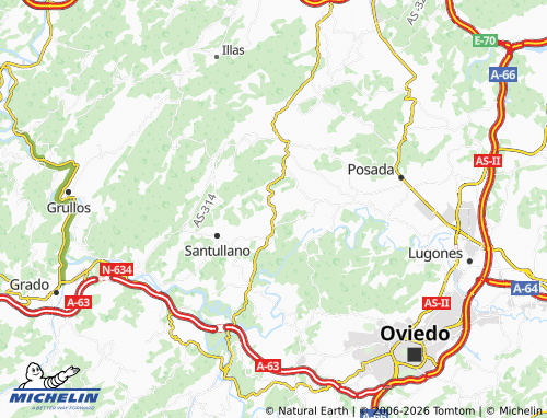 MICHELIN-Landkarte Biedes - ViaMichelin
