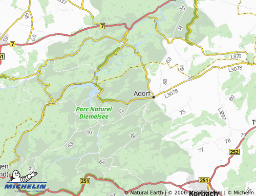 MICHELIN Rhenegge map - ViaMichelin