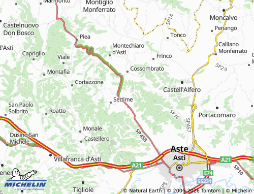 Mapa MICHELIN Mombarone - ViaMichelin