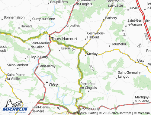 MICHELIN Donnay map - ViaMichelin