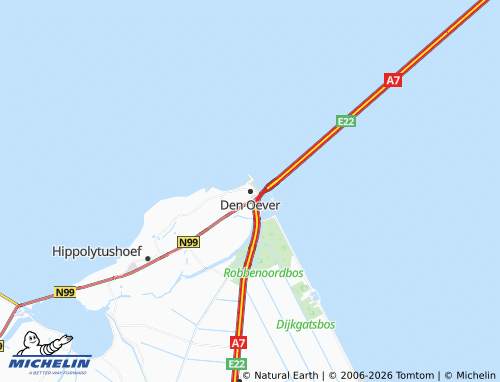 MICHELIN Den Oever map - ViaMichelin