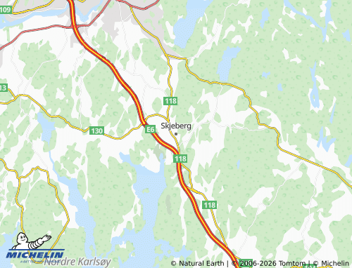 MICHELIN-Landkarte Skjeberg - ViaMichelin