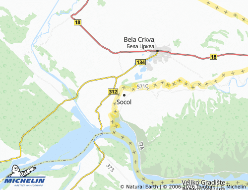 Mapa MICHELIN Socol - ViaMichelin