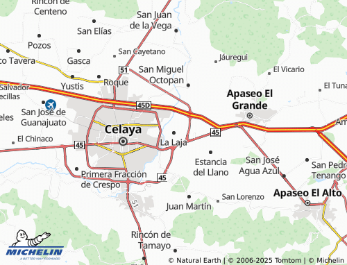 MICHELIN La Laja map - ViaMichelin