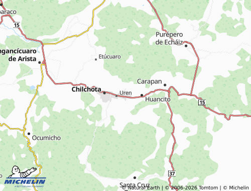 Carte MICHELIN Acachuén - ViaMichelin