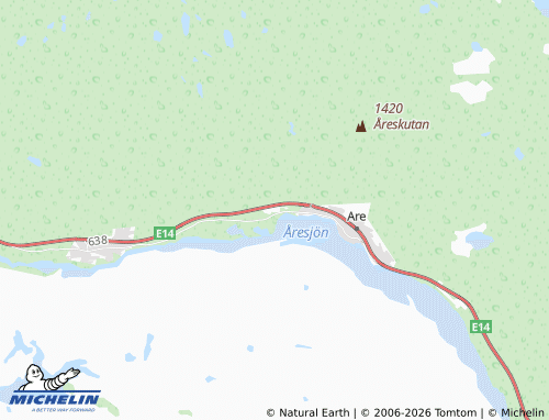 MICHELIN Ullån map - ViaMichelin