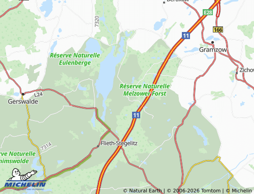 MICHELIN Melzow map - ViaMichelin