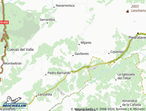 MICHELIN Gavilanes map - ViaMichelin