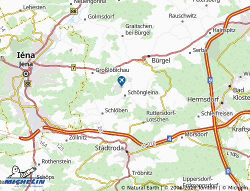 MICHELIN Schöngleina map - ViaMichelin