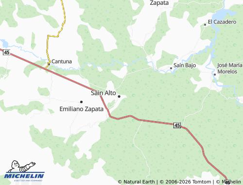Mappa MICHELIN Vecinos de Zacatecas - ViaMichelin
