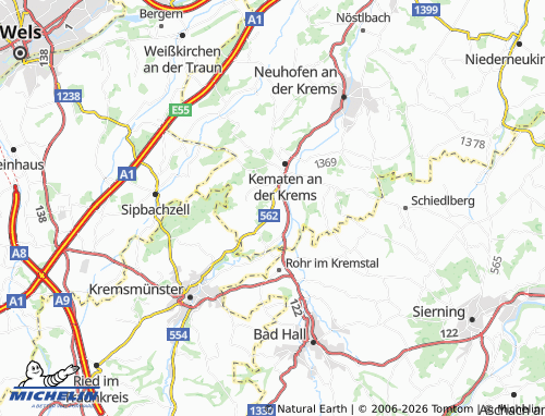 MICHELIN Burg map - ViaMichelin