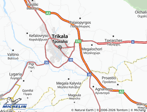 MICHELIN Rizareio map - ViaMichelin