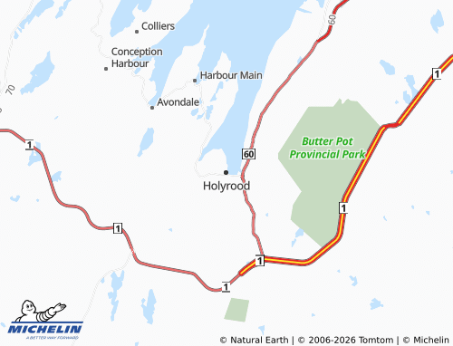 Mapa MICHELIN Holyrood - ViaMichelin