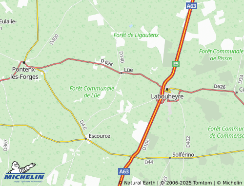 MICHELIN Gillet map - ViaMichelin