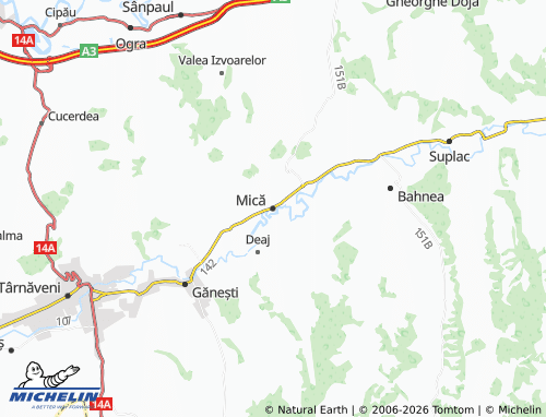 Mappa MICHELIN Mică - ViaMichelin