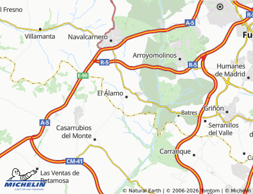 Mapa MICHELIN El Álamo - ViaMichelin
