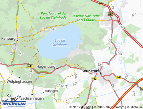 MICHELIN Steinhude map - ViaMichelin