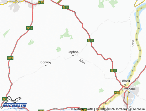 Mapa MICHELIN Raphoe - ViaMichelin