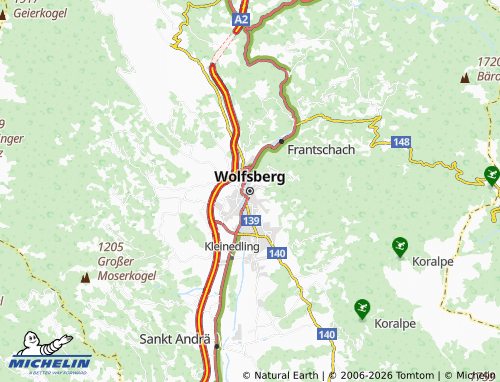 Mappa MICHELIN Wolfsberg - ViaMichelin