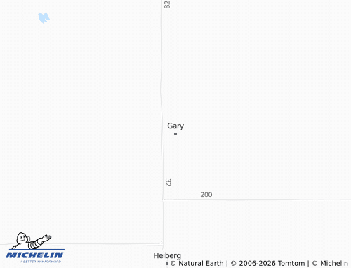 Carte MICHELIN Gary - ViaMichelin