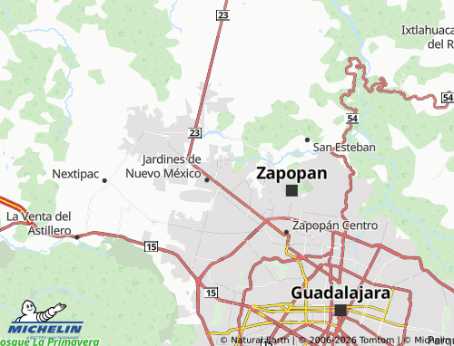 Mappa MICHELIN Bosques del Encino - ViaMichelin