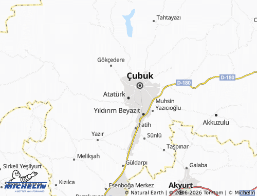 MICHELIN Atatürk map - ViaMichelin