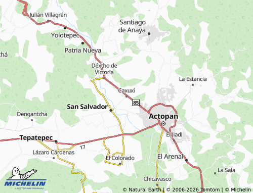 MICHELIN Caxuxi map - ViaMichelin
