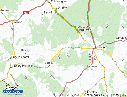 MICHELIN Les Granges map - ViaMichelin
