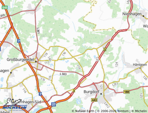 MICHELIN Engensen map - ViaMichelin