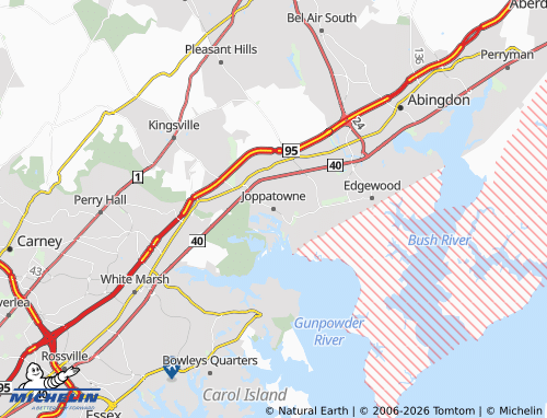 Mapa MICHELIN Joppatowne - ViaMichelin