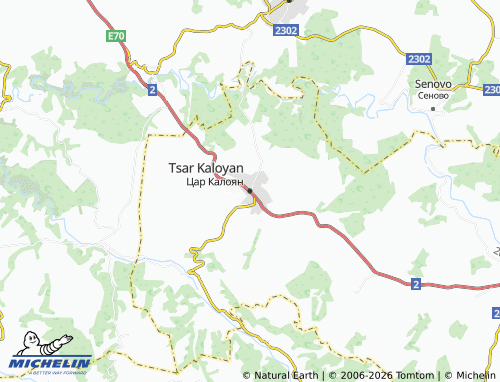 MICHELIN Tsar Kaloyan map - ViaMichelin
