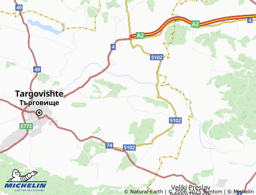 MICHELIN Lovets map - ViaMichelin