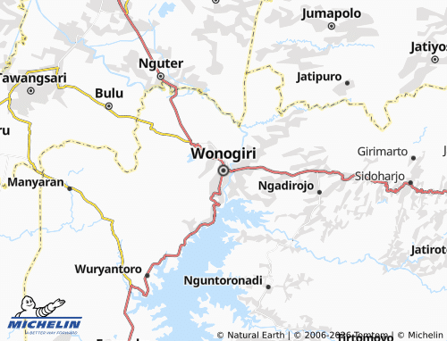 MICHELIN Wonogiri map - ViaMichelin
