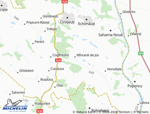 Mappa MICHELIN Mîncenii de Jos - ViaMichelin