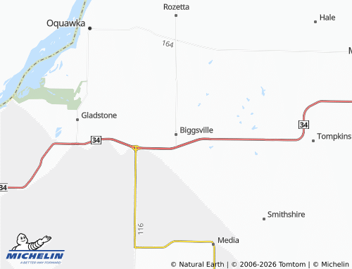 Mappa MICHELIN Biggsville - ViaMichelin