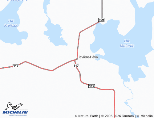 MICHELIN Rivière-Héva map - ViaMichelin