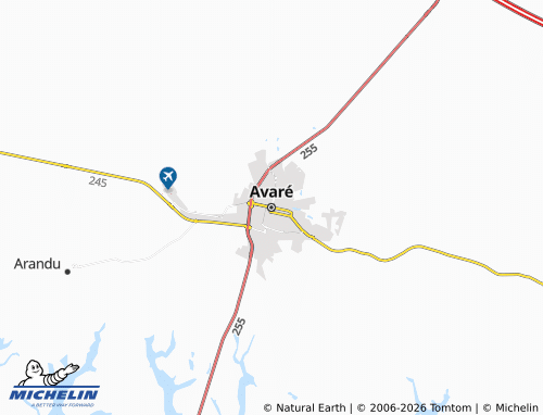 Mapa MICHELIN Avaré - ViaMichelin