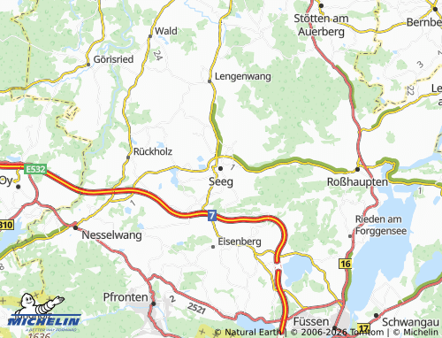Mapa MICHELIN Seeg - ViaMichelin