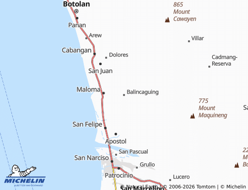 MICHELIN Balincaguing map - ViaMichelin