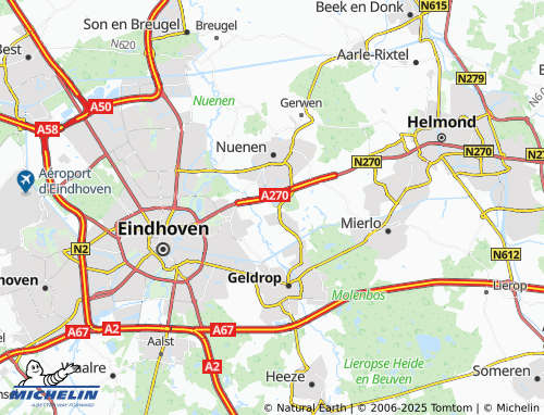 Kaart MICHELIN Eeneind - ViaMichelin