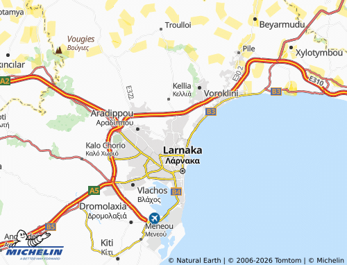 MICHELIN-Landkarte Livadia - ViaMichelin