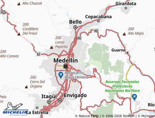Carte MICHELIN Manrique Central Número 2 - ViaMichelin