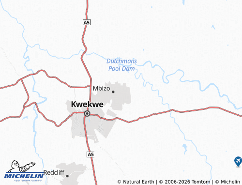 MICHELIN Mbizo 12 map - ViaMichelin