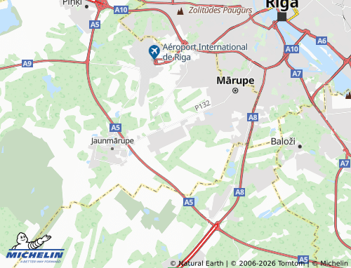 Mapa MICHELIN Vētras - ViaMichelin