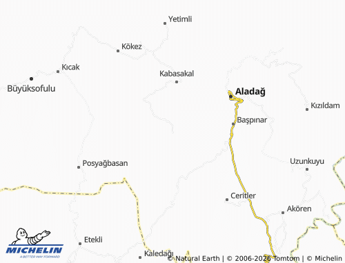 MICHELIN Ebrişim map - ViaMichelin