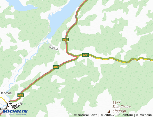 Carte MICHELIN Spean Bridge - ViaMichelin