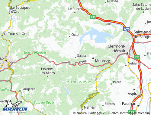 MICHELIN Salasc map - ViaMichelin