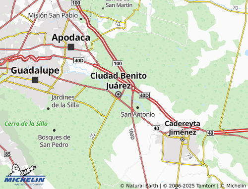Carte MICHELIN Ciudadela Oriente Sector Villas de San José - ViaMichelin