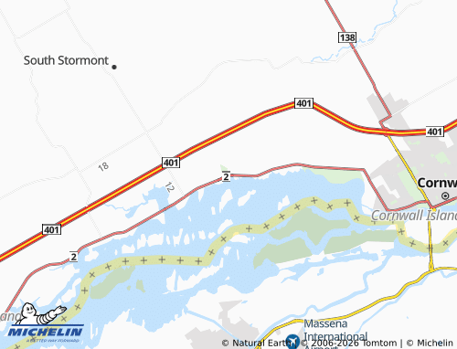 Mappa MICHELIN Long Sault - ViaMichelin