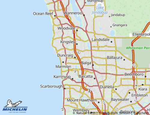 Mapa MICHELIN Duncraig - ViaMichelin